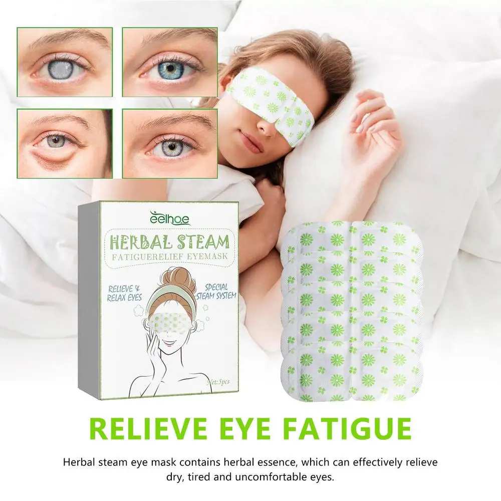 Description Picture 4 of itemSteams Eye Sheet For Dry Eyes 5Pcs Warm And Soothing Eye Pads Self Heated Eye Pads For Lunch Break Travel Bedtime Work Gaps Use