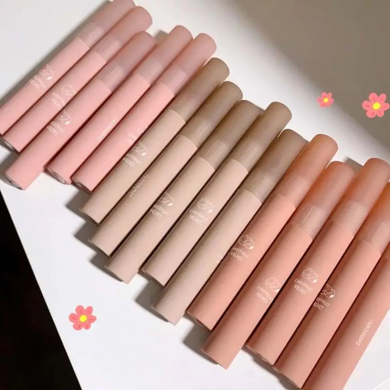 Description Picture 6 of itemChestnut Velvet Lip Gloss 12 Colors Matte Long Lasting Liquid Lipstick Waterproof Lipstick Women Beauty Red Lip Gloss Cosmetic