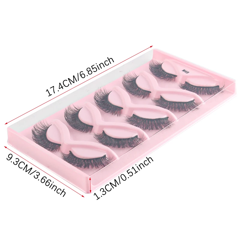 Description Picture 4 of itemCat Eye Lashes Fluffy Mink Lashes Reusable Thick Faux False Eyelashes Natural Eyelashes Extention Makeup Lashes Reusable Tools