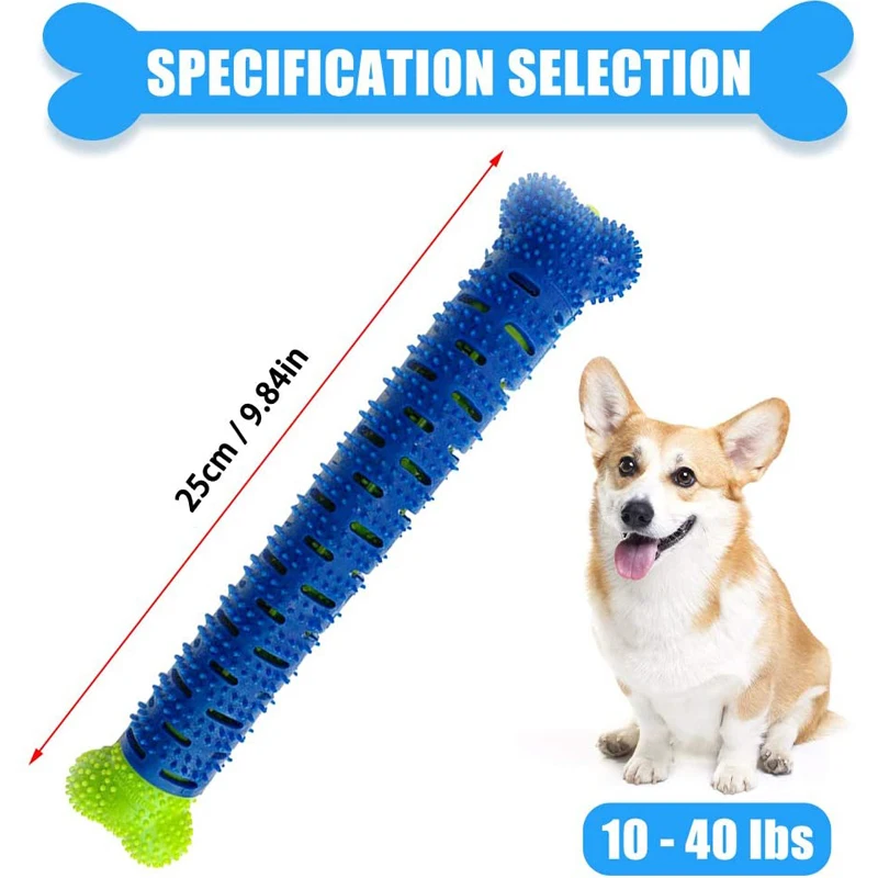 Description Picture 4 of itemPuppy Brush Toothbrush Dog Chew Toy Stick Cleaning Massager Pet Teeth Cleaning Toys Multifunctional Silicone Doggy Dental Care
