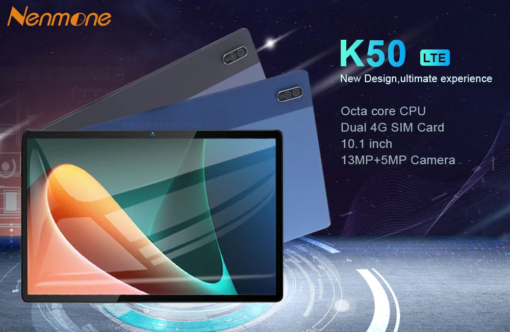 Description Picture 2 of itemNenmoone K50 4G Tablet Android Octa Core Cheap 10.1 Inch Tablet 8GB RAM 128GB ROM Tablet GPS For Kids Gift 13MP Camera Type-C