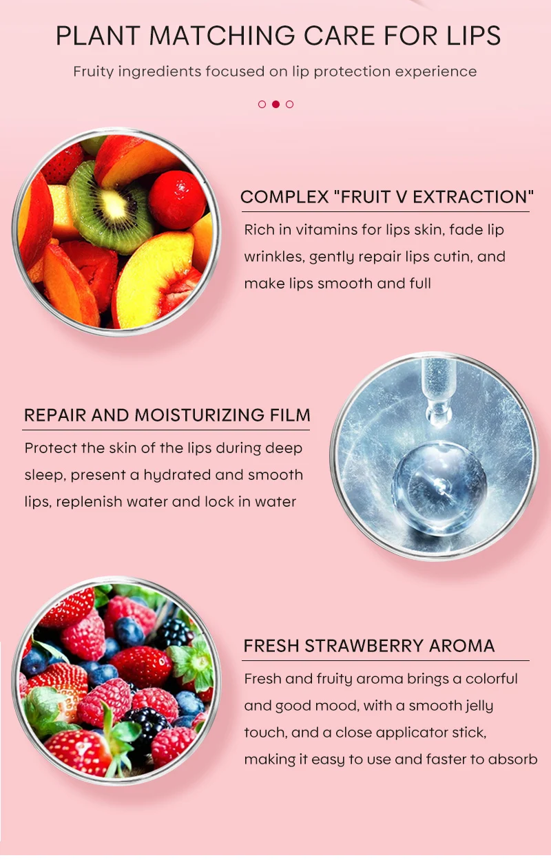 Description Picture 5 of itemLip Mask Lip Sleep Mask Night Sleeping Maintenance Moisturizing Fade Lip Lines Nourishing Lip Balm Skin Care Korean Cosmetic 20g