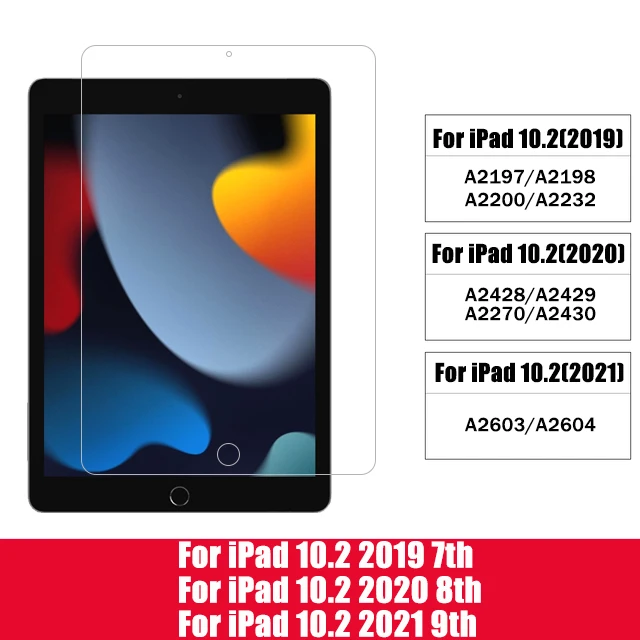 3pcs iPad 10.2 7 8 9