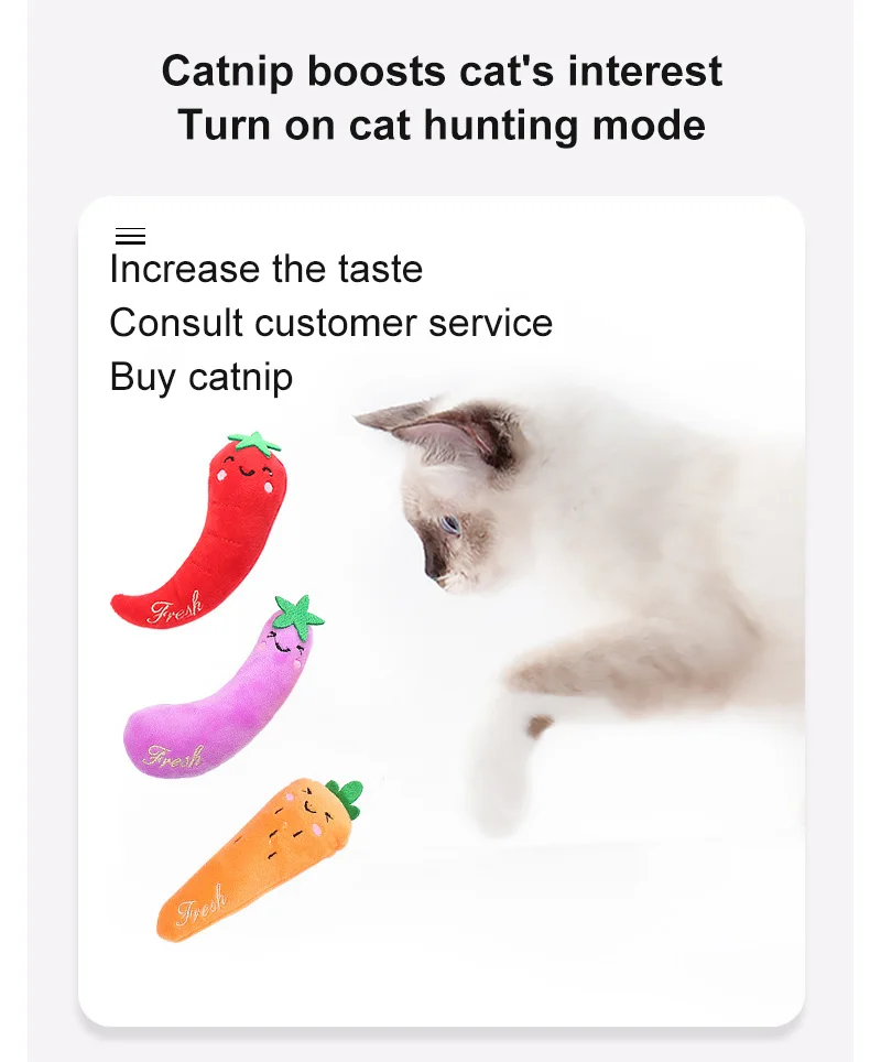 Description Picture 2 of item1/3/5PCS Vegetable Series Environmentally Friendly Entertaining Adorable Interactive Durable