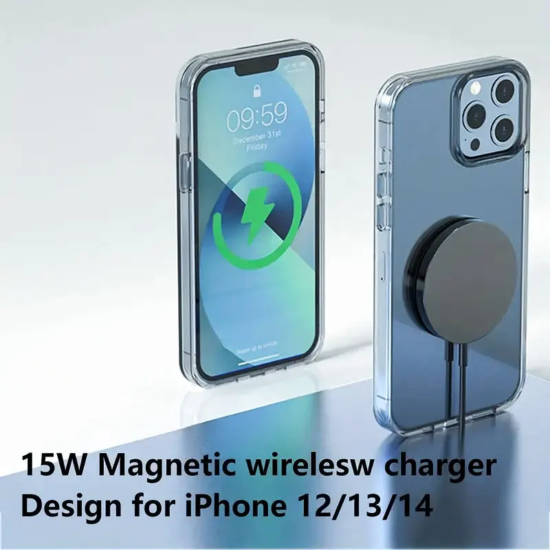 Description Picture 2 of itemMagnetic Wireless Charger Apple 15 14 13 12promax Android Samsung S22 S23 Mobile PD15W