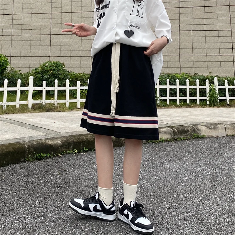 Description Picture 5 of itemKorean Streetwear Y2k Pants Sports Pants for Women Vintage Women's Shorts Women's Clothing Korea Stylish Baggy Woman Style