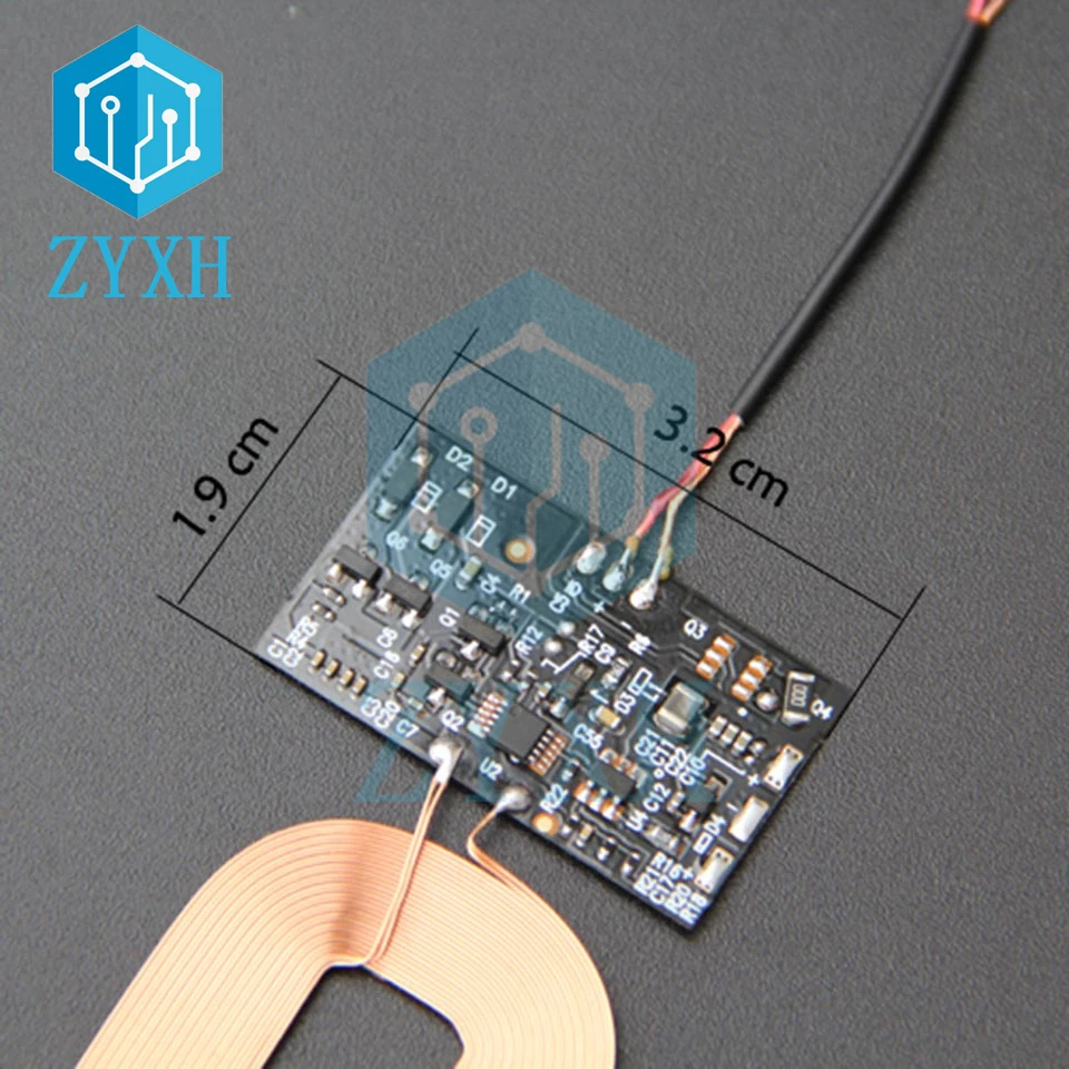 Qi Standard Wireless Charger Receiver Module DC 5V 1A PCBA Coil Board Universal Charging For Samsung Huawei iPhone For Iconic Brand