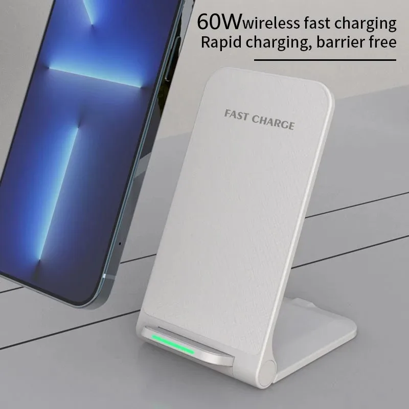 Description Picture 3 of item60W Wireless Charger For  14 13 12 Pro Max 11 Phone Stand Fast Charging Charger for Samsung Note 20/10 S21 Ultra Foldable