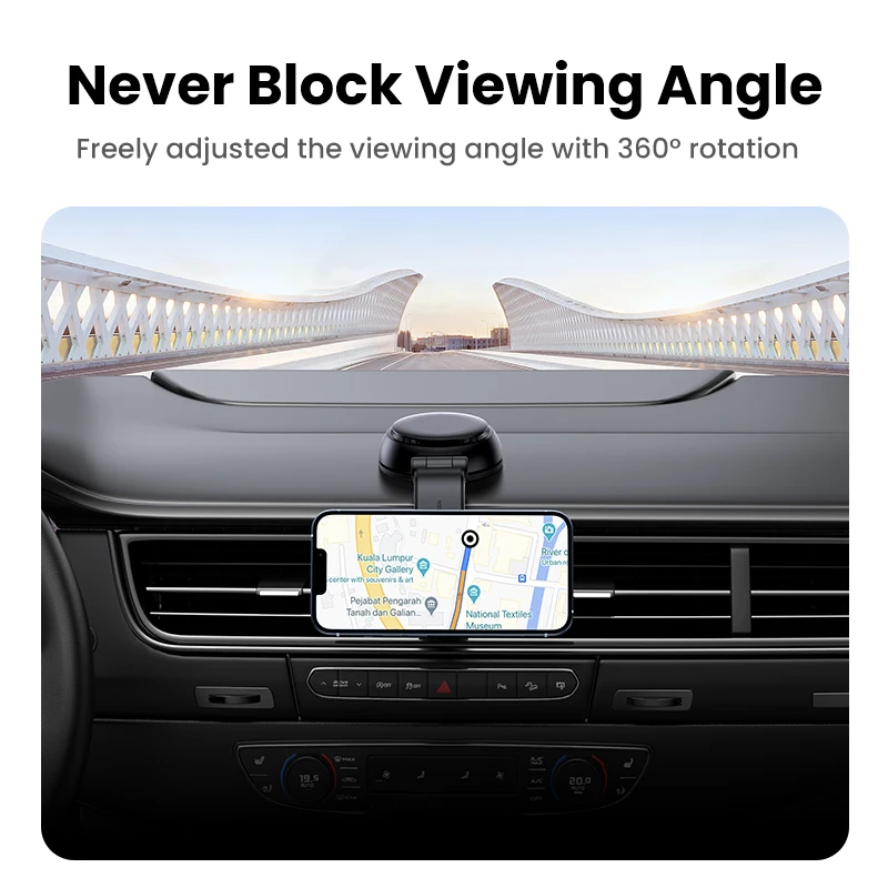 UGREEN Magnetic Wireless Car Charger For iPhone 14 13 12Pro Max Phone Holder Mount Wireless Charging Car Charger Macsafe