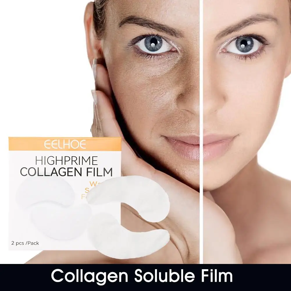 Description Picture 5 of item2 Pcs Collagen Soluble Film Eye Patches Hyaluronic Acid Repair Eye Remove Dark Circles Moisturizing Firming Mask Eye Skin Care