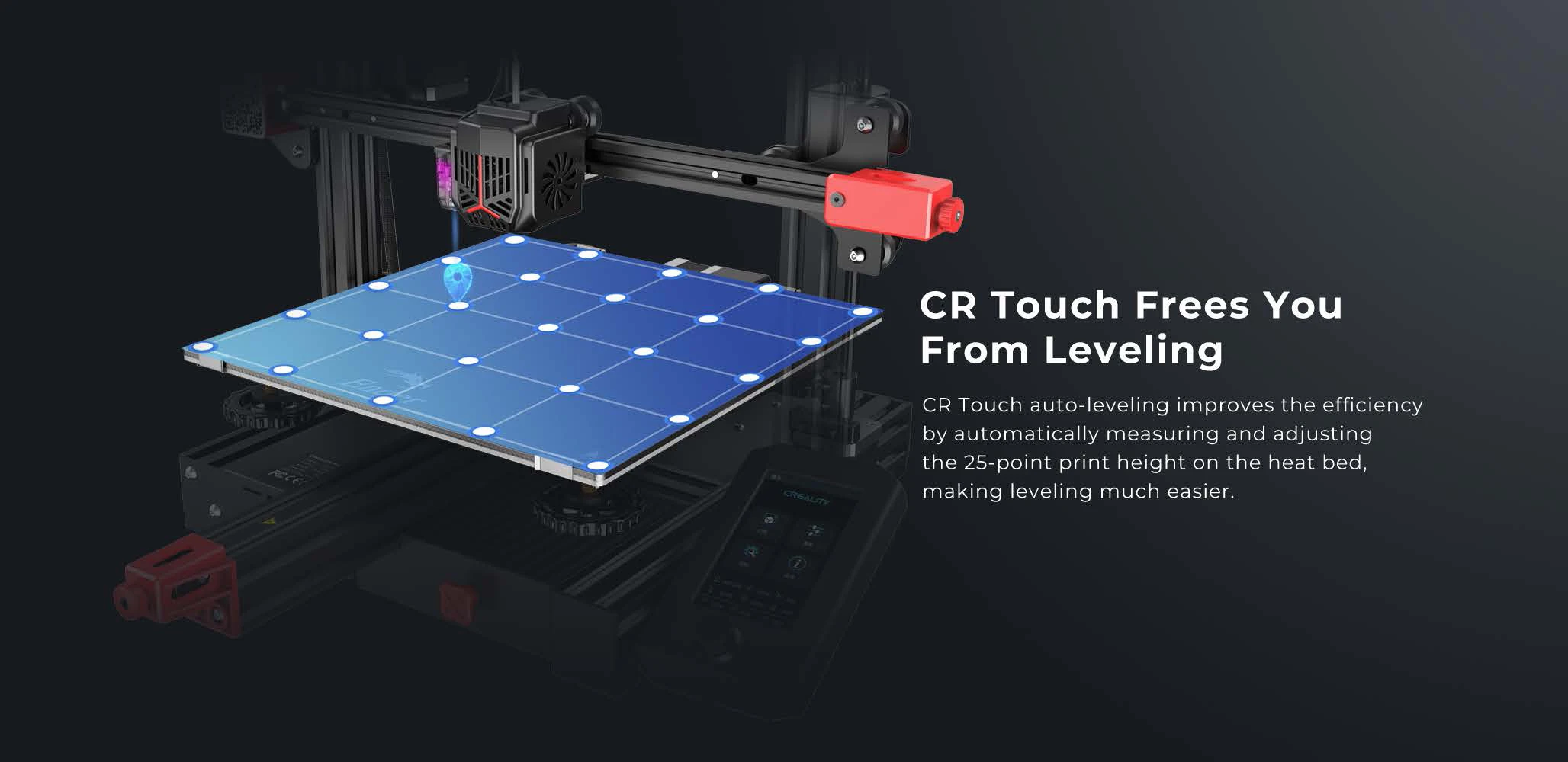 Description Picture 6 of itemCREALITY Ender 3 Max Neo Upgrade 3D Printer with Dual Z-axis CR-Touch Auto Leveling Large Print Size 300*300*320mm FDM Printer