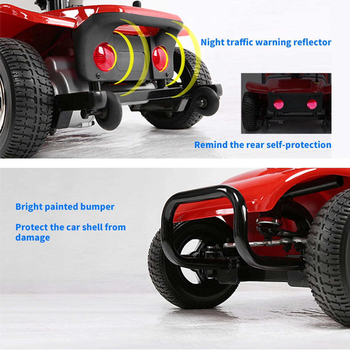 Description Picture 6 of item4 Wheel Folding Mobility Scooters for Seniors Adults Electric Powered Wheelchair Device Elderly Compact Scooter Travel Scooters