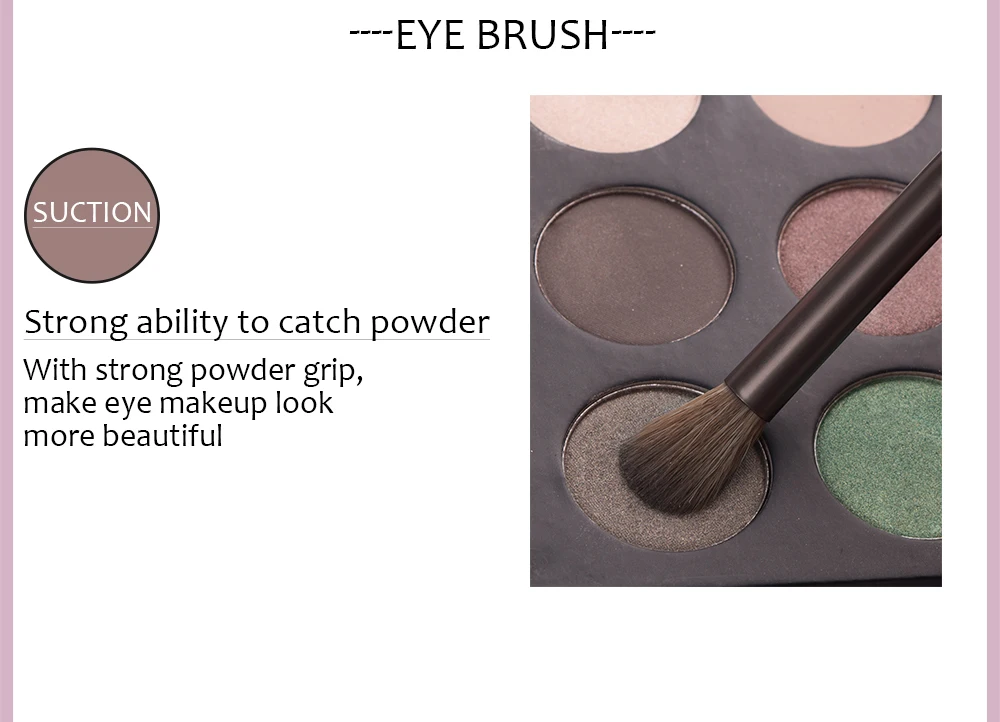 Description Picture 5 of itemBEILI Pink 11 pcs Makeup Brushes Foundation Highlight Blending Powder Eyeshadow Brushes for Face Make up Cosmetics Brush Set