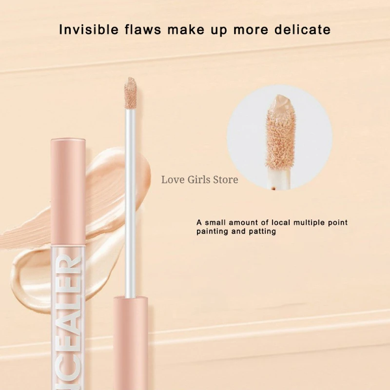 Description Picture 6 of itemEyes Face Concealer Liquid Cover Dark Circles Acne Natural Make up Effect Anti cernes Base Foundation Cream Makeup Cosmetics