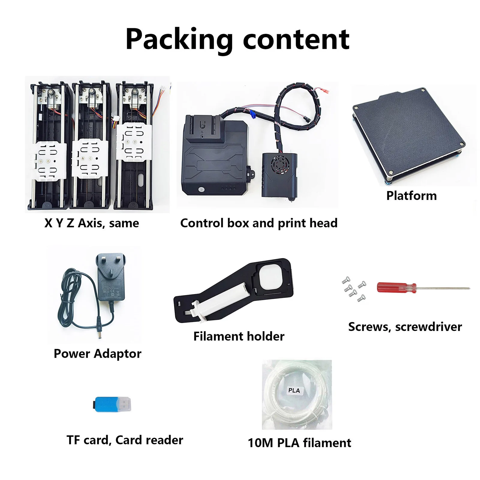 Description Picture 3 of itemEasyThreed 3D Printer Mini Desktop Printing Machine for Kids 100x100x100mm Print Size Removable Platform One-Key Printing