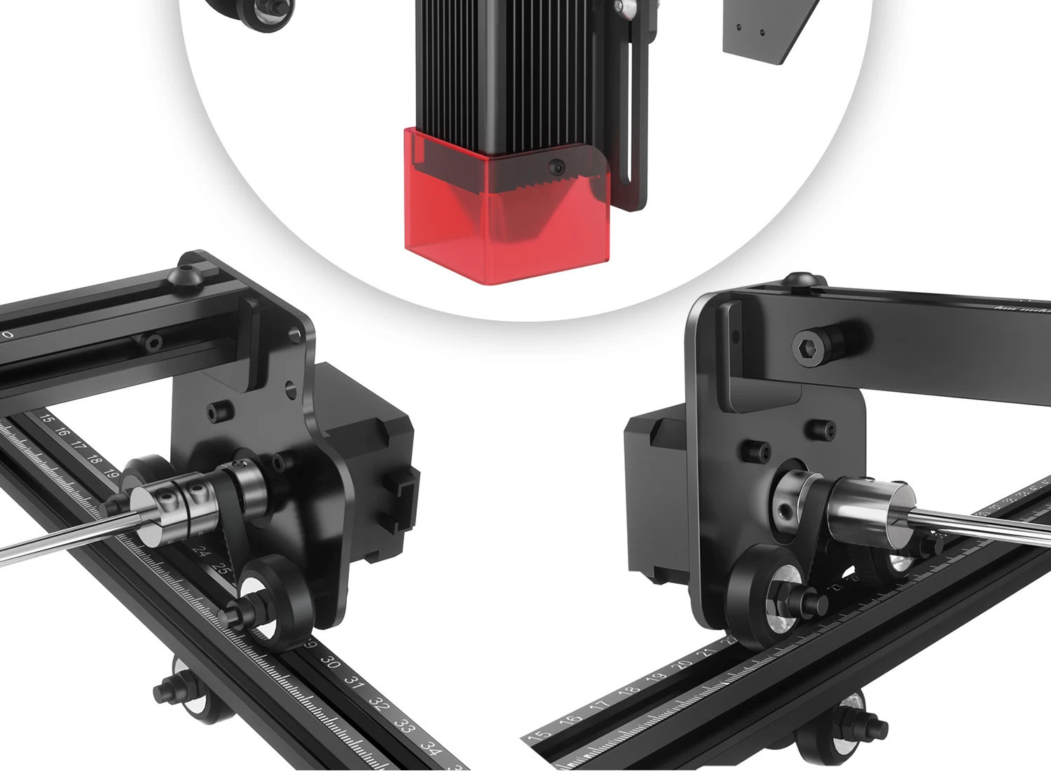 Description Picture 4 of itemLonger Ray5 5W laser engraver engraving cutting machine Large size 400mm * 400mm built-in 3.5 inch touch screen and offline work