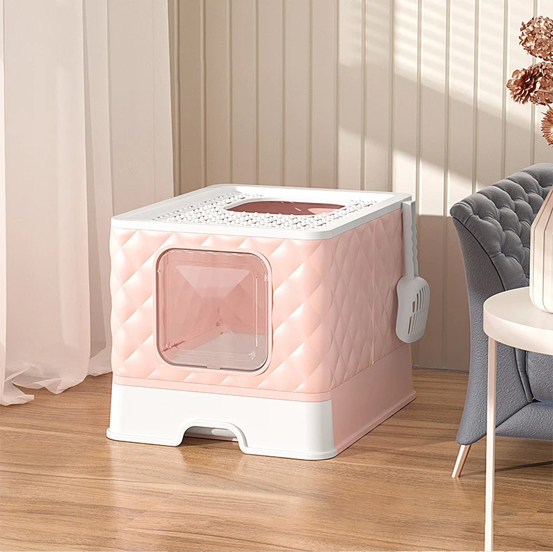 Pet Cat Nest House Villa Box Wear-resistant Kitten Puppy Sporting Scratching Board Cat Toilet Litter Pan Pet Cats Accessories