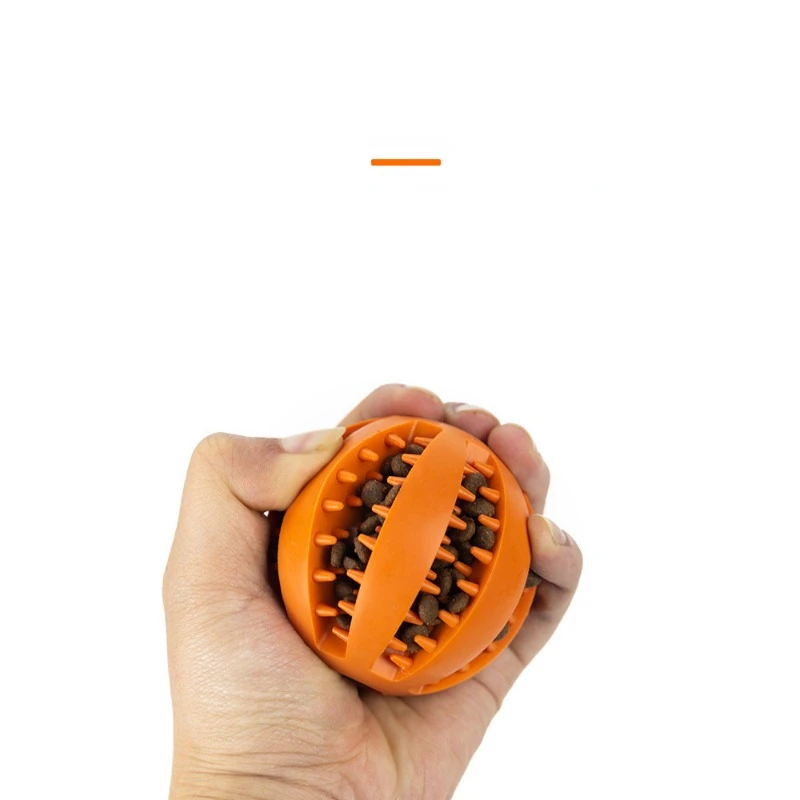 Dog Toys Treat Balls Interactive Hemp Rope Rubber Leaking Balls for Small Dogs Chewing Bite Resistant Toys Pet Tooth Cleaning