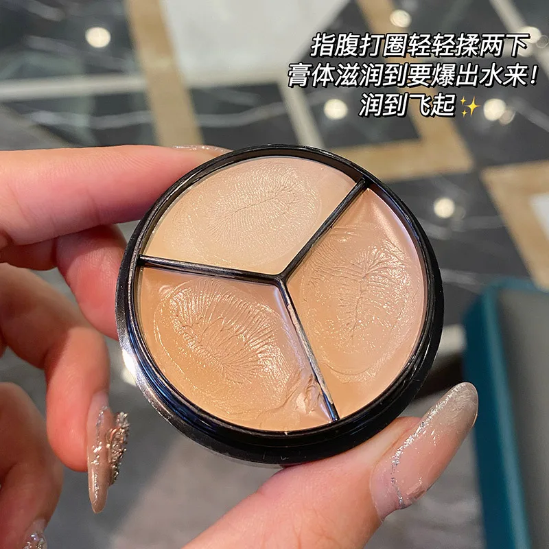 Description Picture 3 of item3 Colors Matte Liquid Concealer Waterproof Long Wear Full Cover Acne Spot Natural Face Base Makeup Matte Foundation Cosmetic