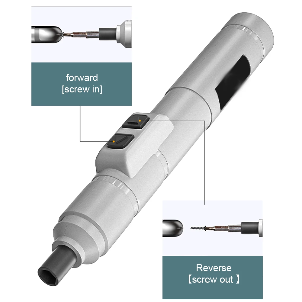 Description Picture 5 of itemElectric Screwdriver Metal Bits Set 250r/min Screwdrivers Repairing Tool Kit Electric Screw Driver for Mobilephones Computers