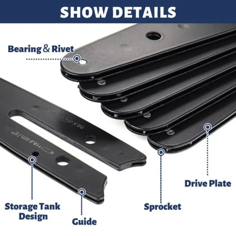 Description Picture 4 of item4/6 Inch Chain, Home Cordless Electric Chain Saw Accessories, Replacement Chain/Guide Rail For Pruning Saw, Tree Cutting Tools