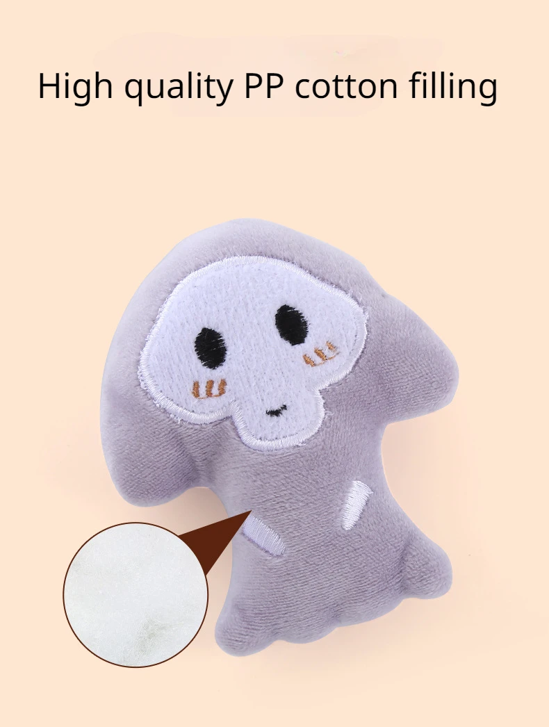 Description Picture 3 of itemNew Pumpkin Shaped Catnip Cat Toy Durable Halloween Plush Doll Bite-resistant Cat Toy for Teeth Chewing Fun Pet Supplies Cat Toy