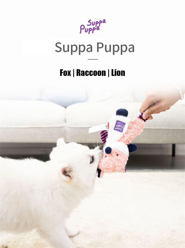 Description Picture 2 of itemGigwi Newest Pet Toys Suppa Puppa Series Sound Paper Molar Teeth Sounding Plush Washable Pet Toys for Dog Puppy