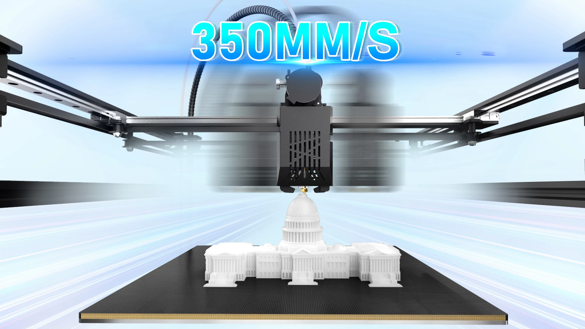 Description Picture 3 of itemTwotrees SP-5 V3 Upgrade High Speed 3D Printer 350mm/S CoreXY FDM Dual Z Axis Mute Drive DIY Kit CORTEX-M4 FPU Chip Fit FPU