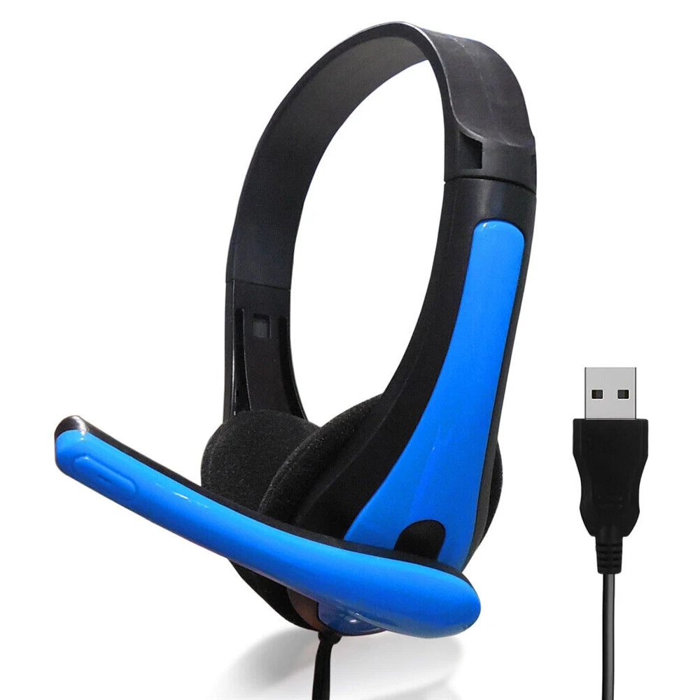 Play noise-canceling microphone wired headset universal USB gaming headset for PC/laptop