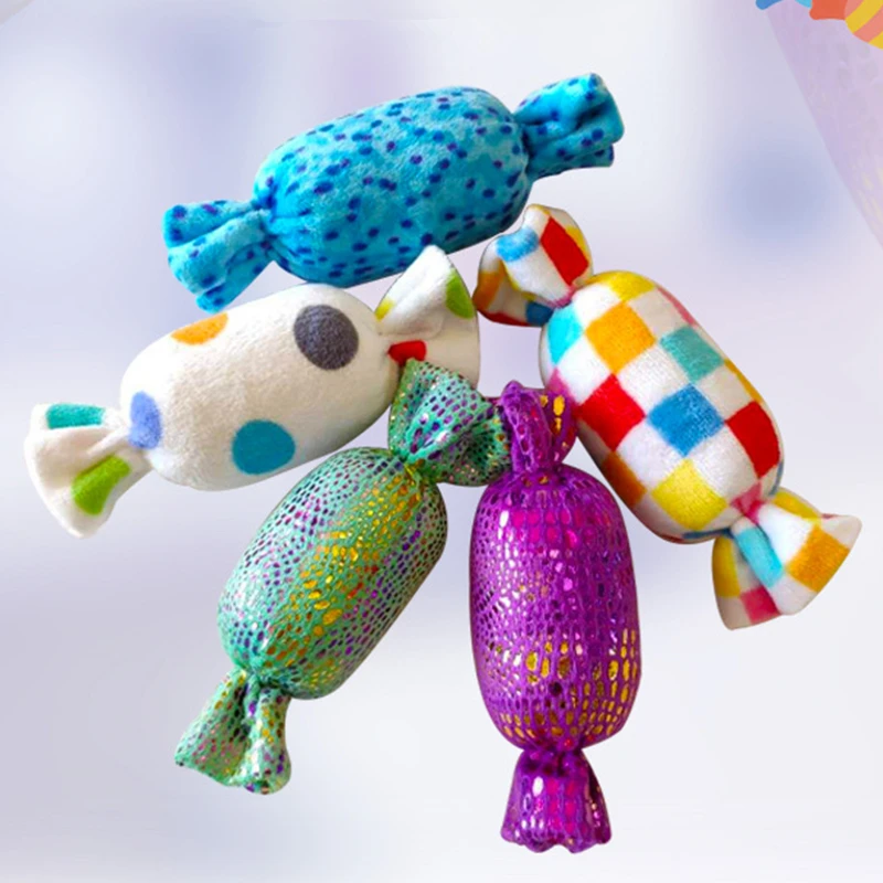 Description Picture 2 of itemPet Toyscandy Styling Cartoon Dog Toys Stuffed Squeaking Pet Toy Cute Plush Puzzle for Dogs Cat Chew Squeaker Squeaky Toy 6-15cm