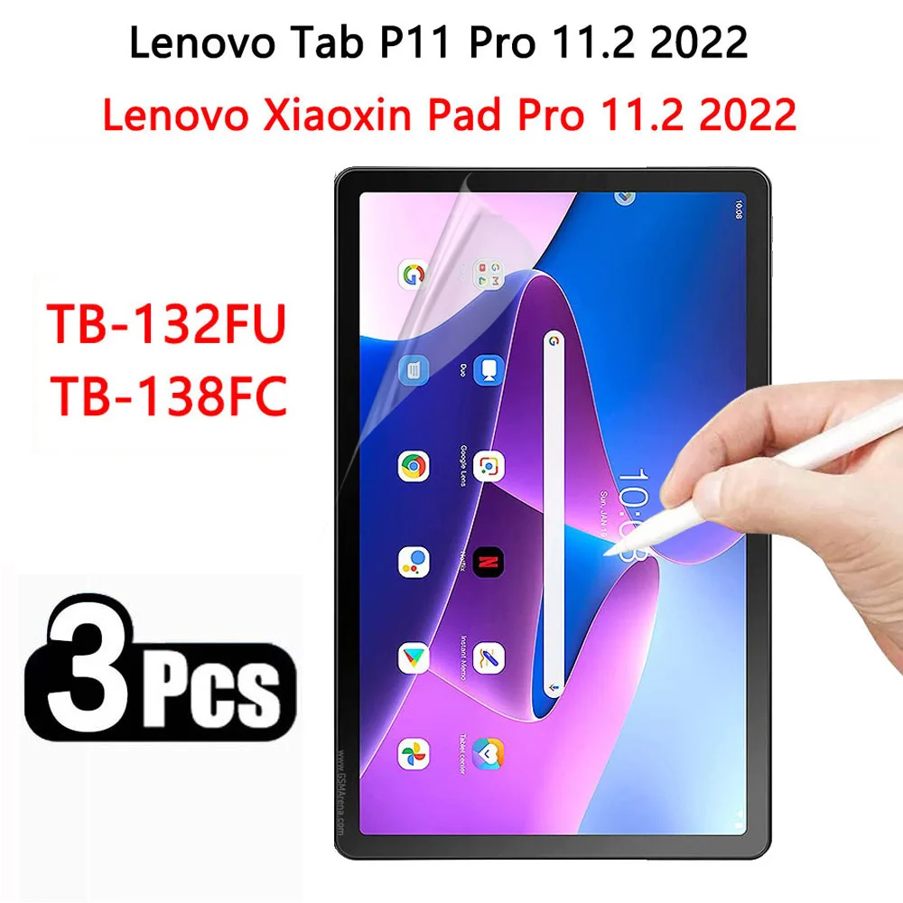 (3 Packs) Paper Like Film For Iconic Brand Tab P11 Pro 2022 11.2 TB-132FU TB-138FC Tablet Screen Protector Film