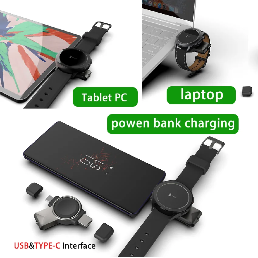 Description Picture 3 of itemDock Charger Adapter wireless USB Charging Cable Cord Stand For Samsung Galaxy Watch5 Pro Watch 5 Watch 4 44mm 40mm Classic 4