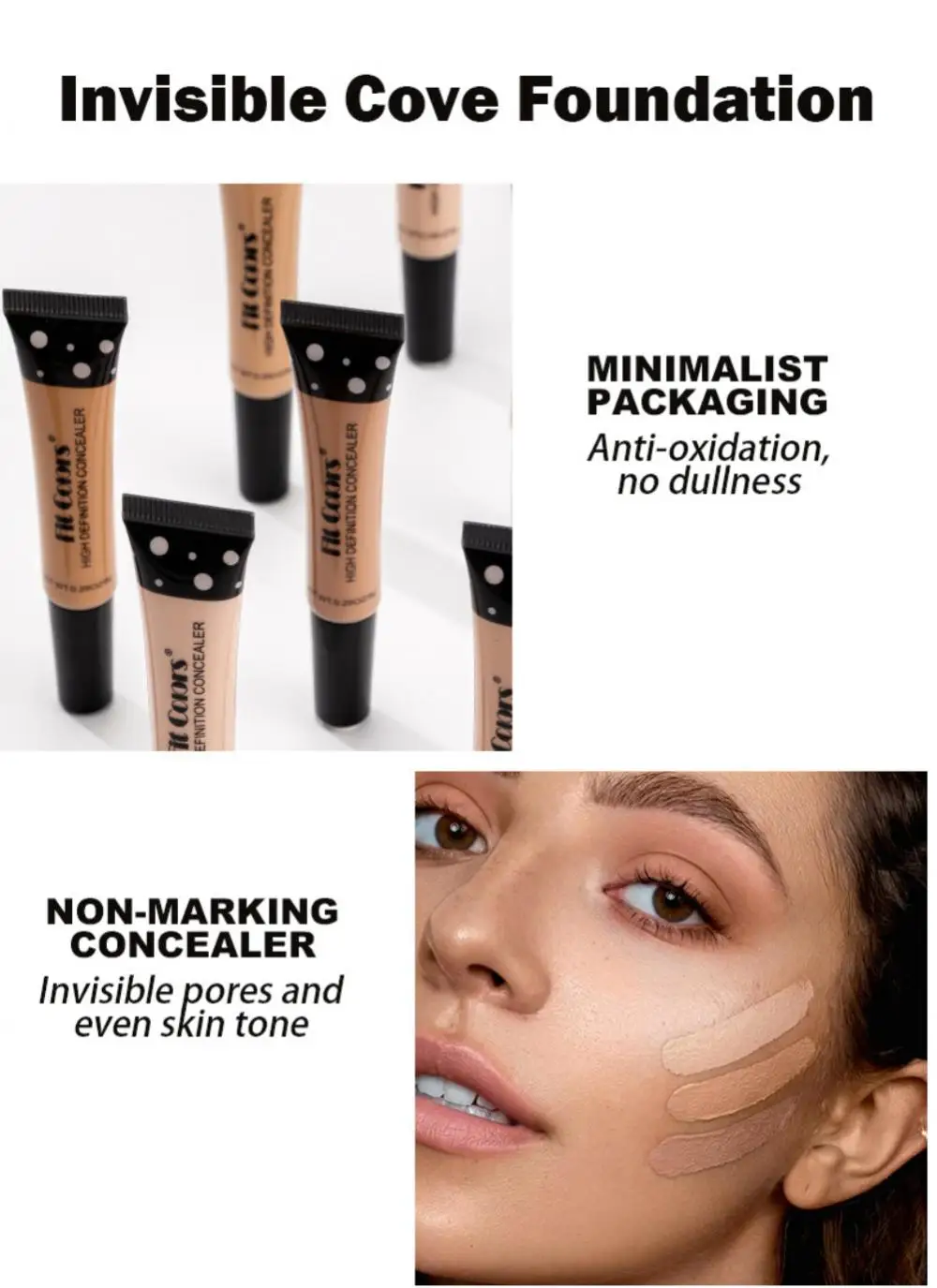 8 Colors Liquid Concealer 8ml Concealer Base Covers Eye Dark Circles Acne Spots Long Lasting Waterproof Corrector Face Makeup