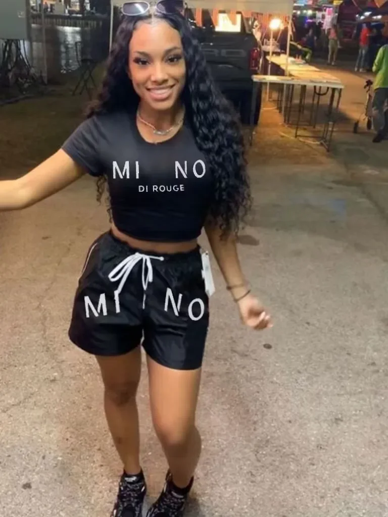 2 Piece Set Fashion O Neck Short Sleeve Tee T Shirt Top Shorts Set Women Casual Two Pieces Set Short Pants Suit Female Outfit