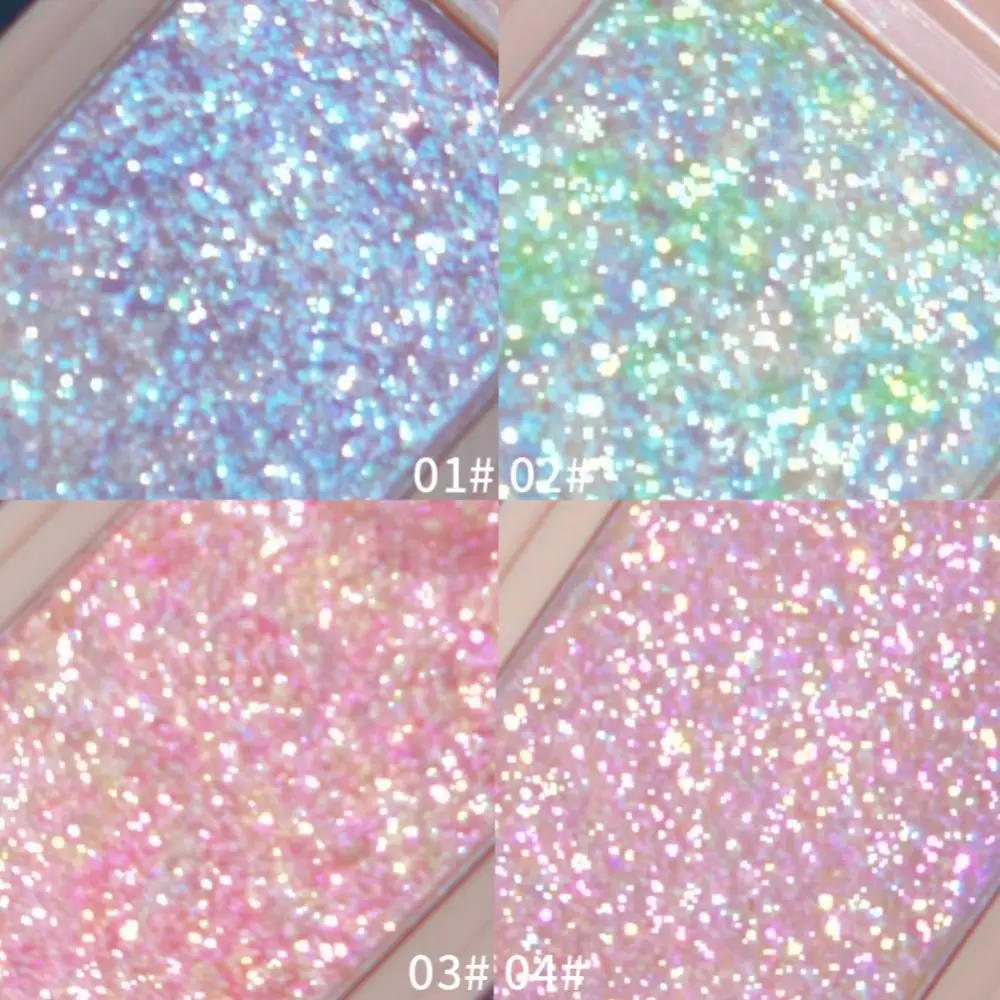 Description Picture 2 of itemShiny Pearl Light Highlighter Makeup Shimmer Highlight Eye Shadow Palette Face Makeup Facial Contour Brighten Lasting Highlight