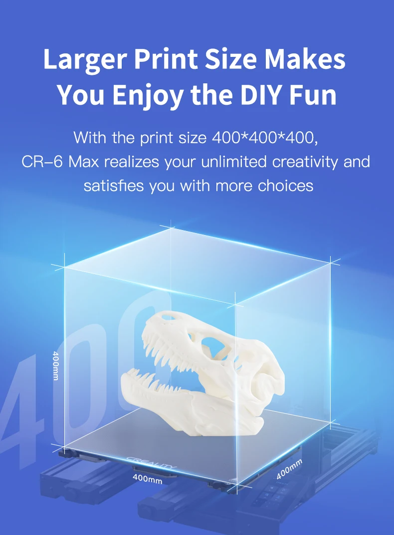 Description Picture 4 of itemCreality CR-6 Max 3D Printer 400x400x400mm AutoLeveling Filament Detection DIY Printer Kit with Silent Mainboard Touchscreen