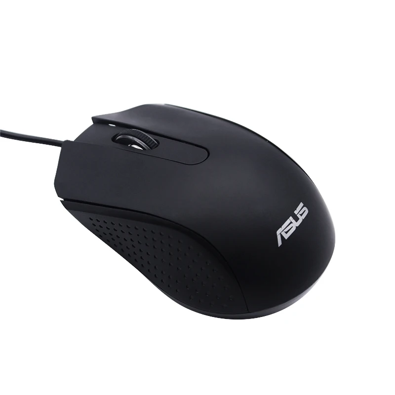 Asus AE-01 100*64*37mm Black USB Wired Optical 1000DPI Portable Rechargeable Mini Mouse For Laptop Computer
