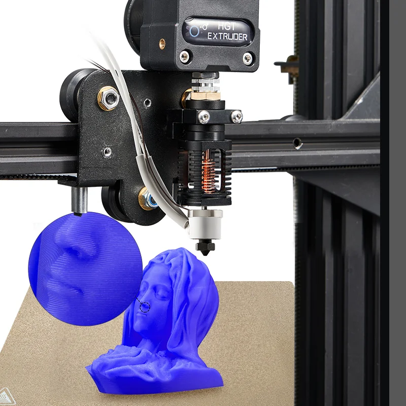Description Picture 2 of itemCompatible With E3DV6 Hot End Ceramic Heating Core Kit Bimetal heatbreak Hardened Steel Nozzle CR-10 VORON2.4 Ender 3
