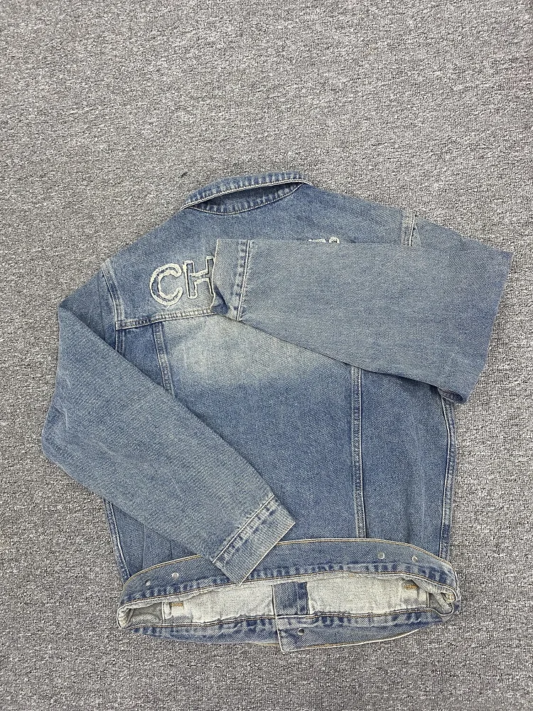 Description Picture 3 of item2023 Autumn Men And Women With The Same Denim Coat Loose Autumn Handsome Wear Simple Jacket On The Clothing Trend