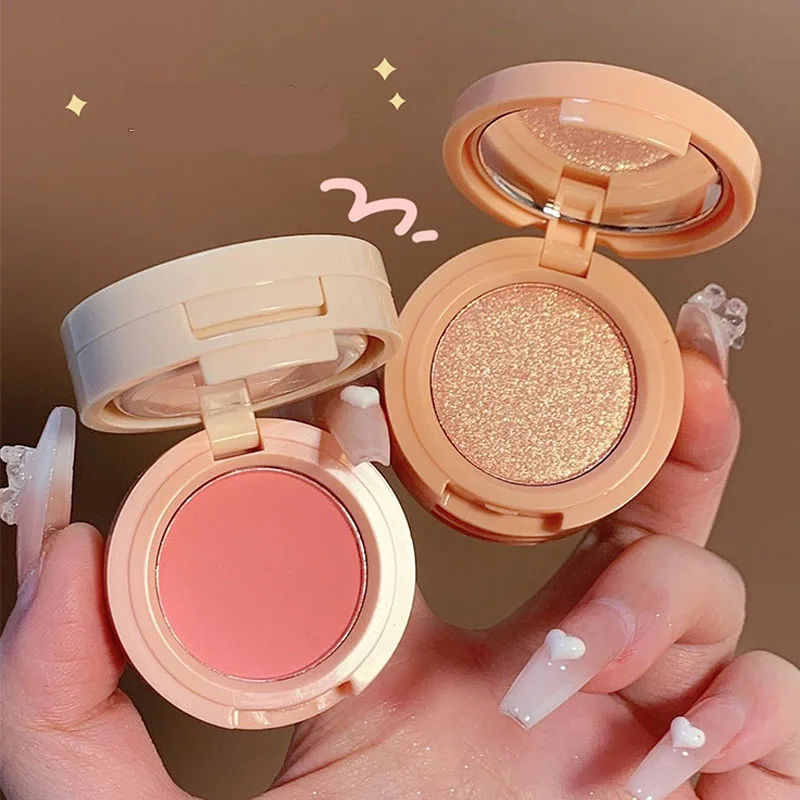 Description Picture 3 of itemNew 3 In 1 Matte Highlighter Blush Palette Pearly Blush Shiny Eyeshadow Multifunctional Face Makeup Palette Female Cosmetics