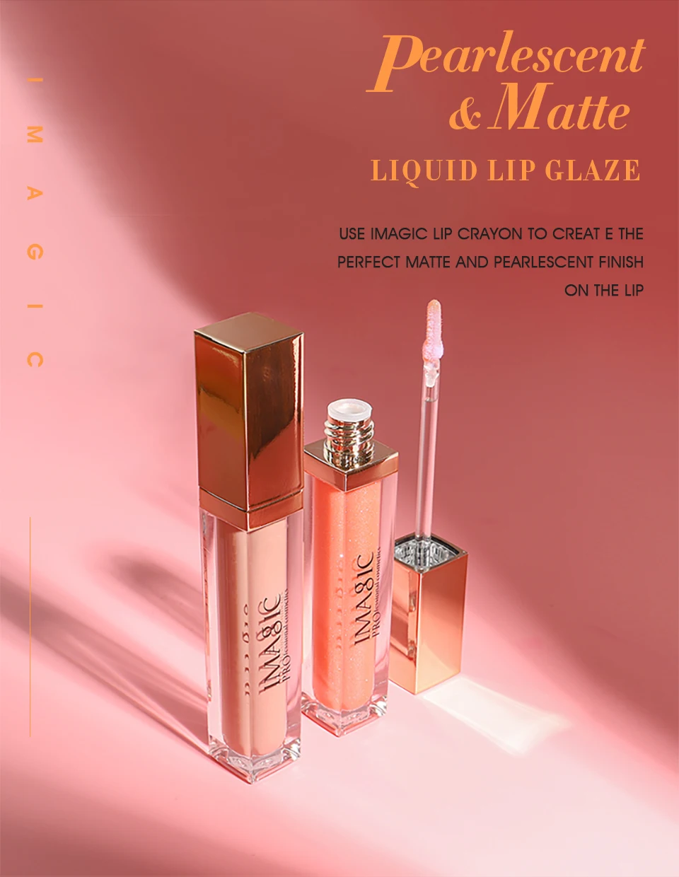 Description Picture 2 of itemIMAGIC new waterproof and moisturizing lip gloss velvet matte lasting lip gloss ladies cosmetics 20 colors
