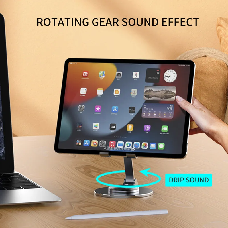 Description Picture 4 of itemAJIUYU Tablet Stand 360° Rotation Adjustable Foldable Holders for iPad Phone Samsung Iconic Brand Iconic Brand Huawei Tablet Bracket Support