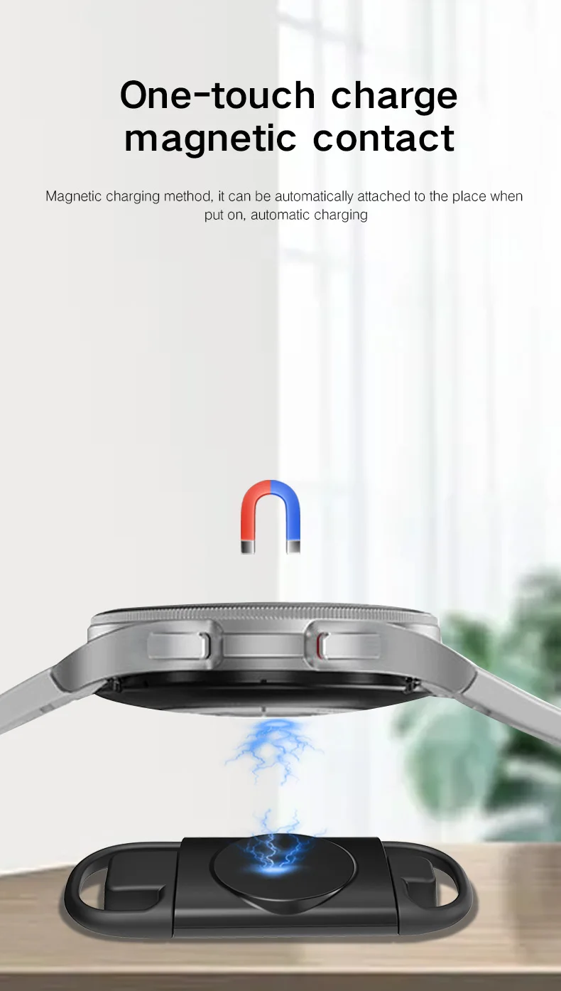 Description Picture 5 of itemUSB C Charger Portable Magnetic Charging Dock for Samsung Galaxy Watch 5 Pro 4 3 Active 2 1 Classic Type Cable Wireless Chargers