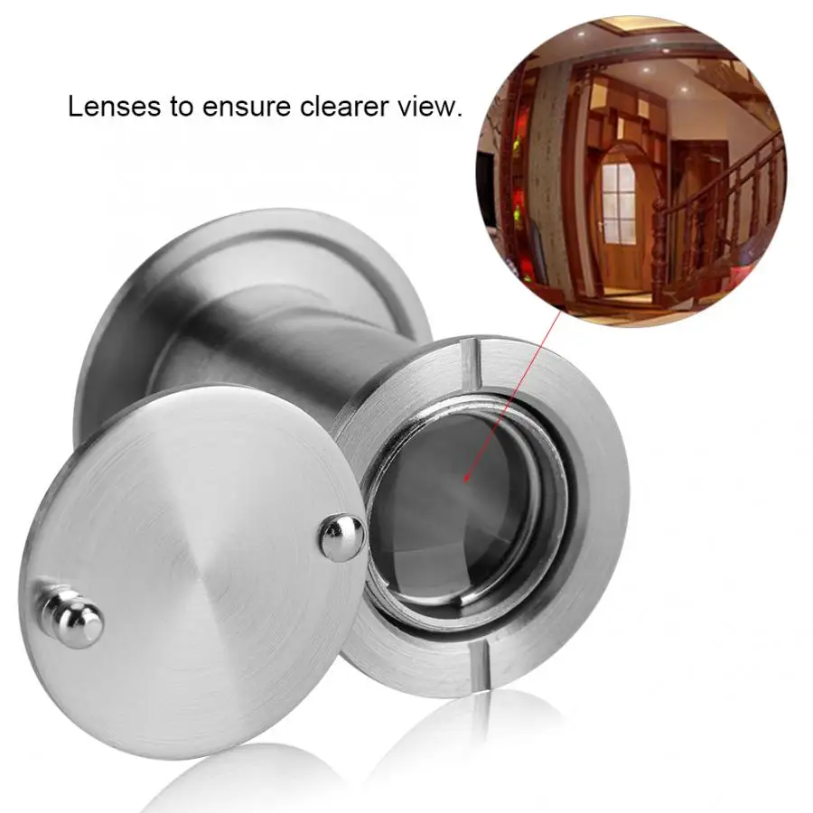Description Picture 5 of itemDoor Scope Viewer Lens Door Cat Eye 22mm 220 Degree Wide Angle Home Security Optical Glass Anti-Theft 35~60mm Thick