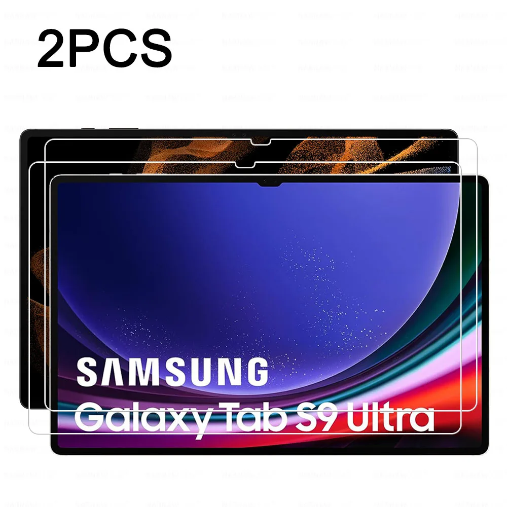 2PCS Scratch Proof Tempered Glass Screen Protector For Samsung Galaxy Tab S8 S8 Plus S8 Ultra S9 Ultra 11 12.4 14.6 Inches HD