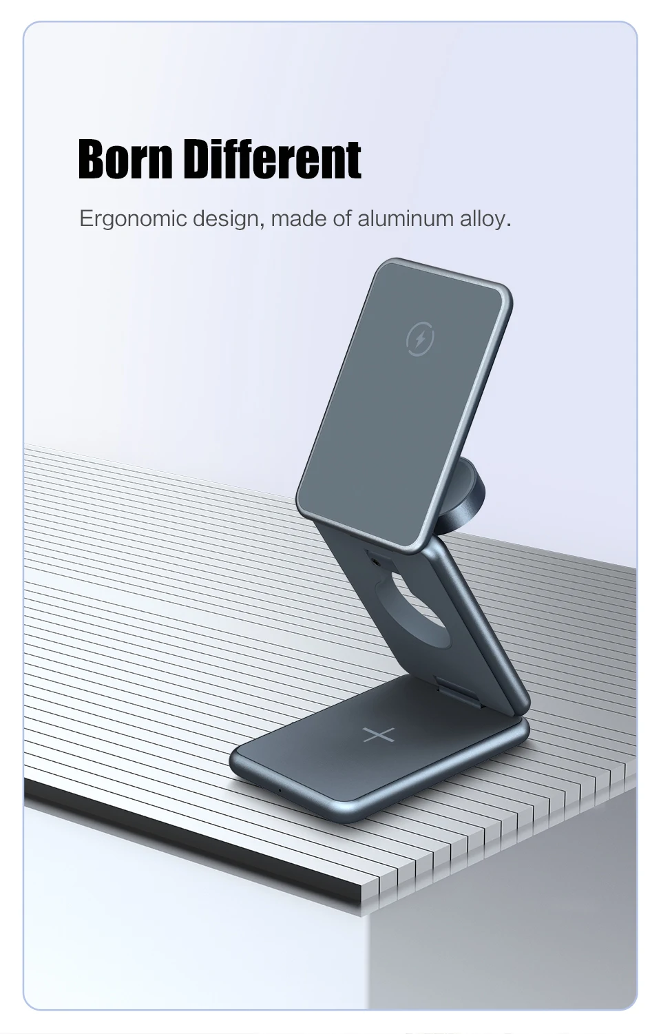 Magnetic 3 in 1 Foldable Wireless Charger Stand For iPhone 14 13 12 Pro Max Apple Samsung Watch 8 7 6 5 4 Fast Charging Station