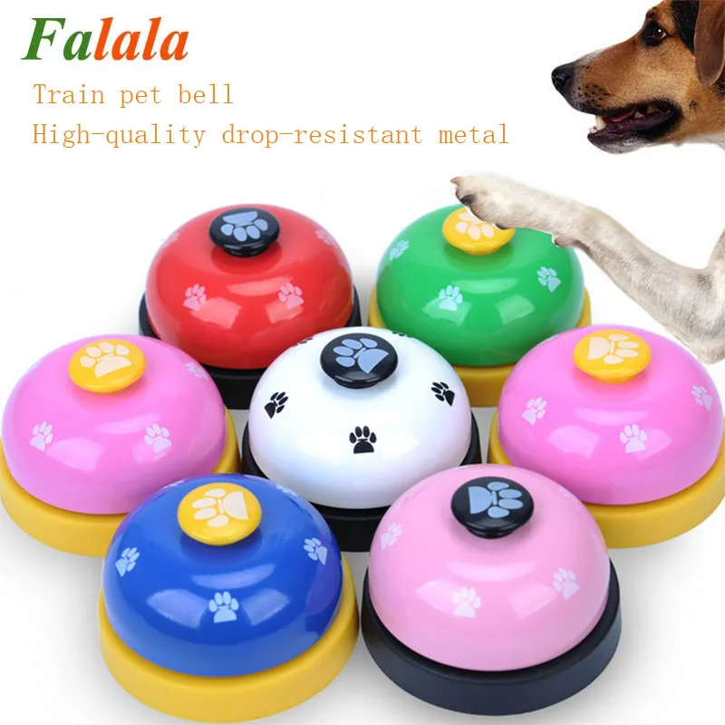 Description Picture 2 of item6 Color Bell Ringer Training Dog Supplies Vocal Footprints Paw Prints Cat Toys Pets Ring The Button