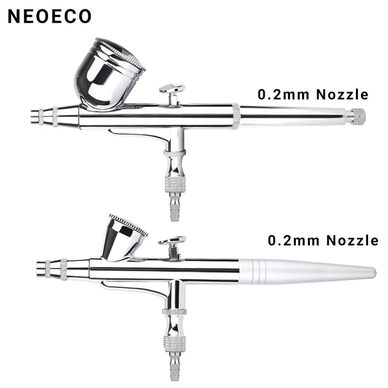 Description Picture 2 of item0.2MM Gravity Feed Dual-Action Airbrush Kit Trigger Spray Gun Sprayer for Makeup Art Craft Model Paint Spraying Hobby Air Brush