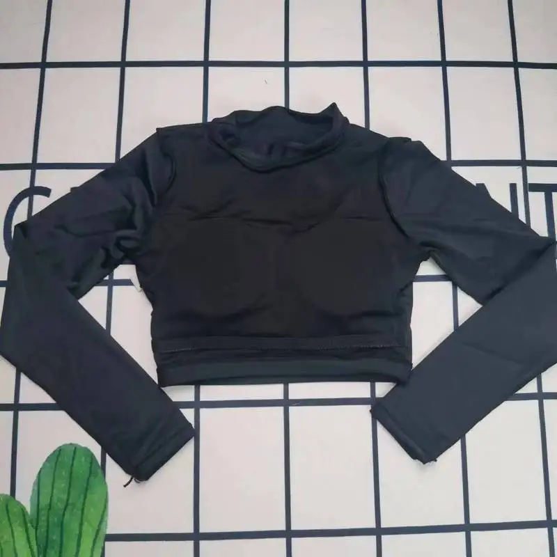 Description Picture 6 of itemNew Design Two-piece Set Flower Pattern Outfit High Waist Legging Letter Sport Set Elasic Skinny Sexy Short Skirt Crop Top Suit