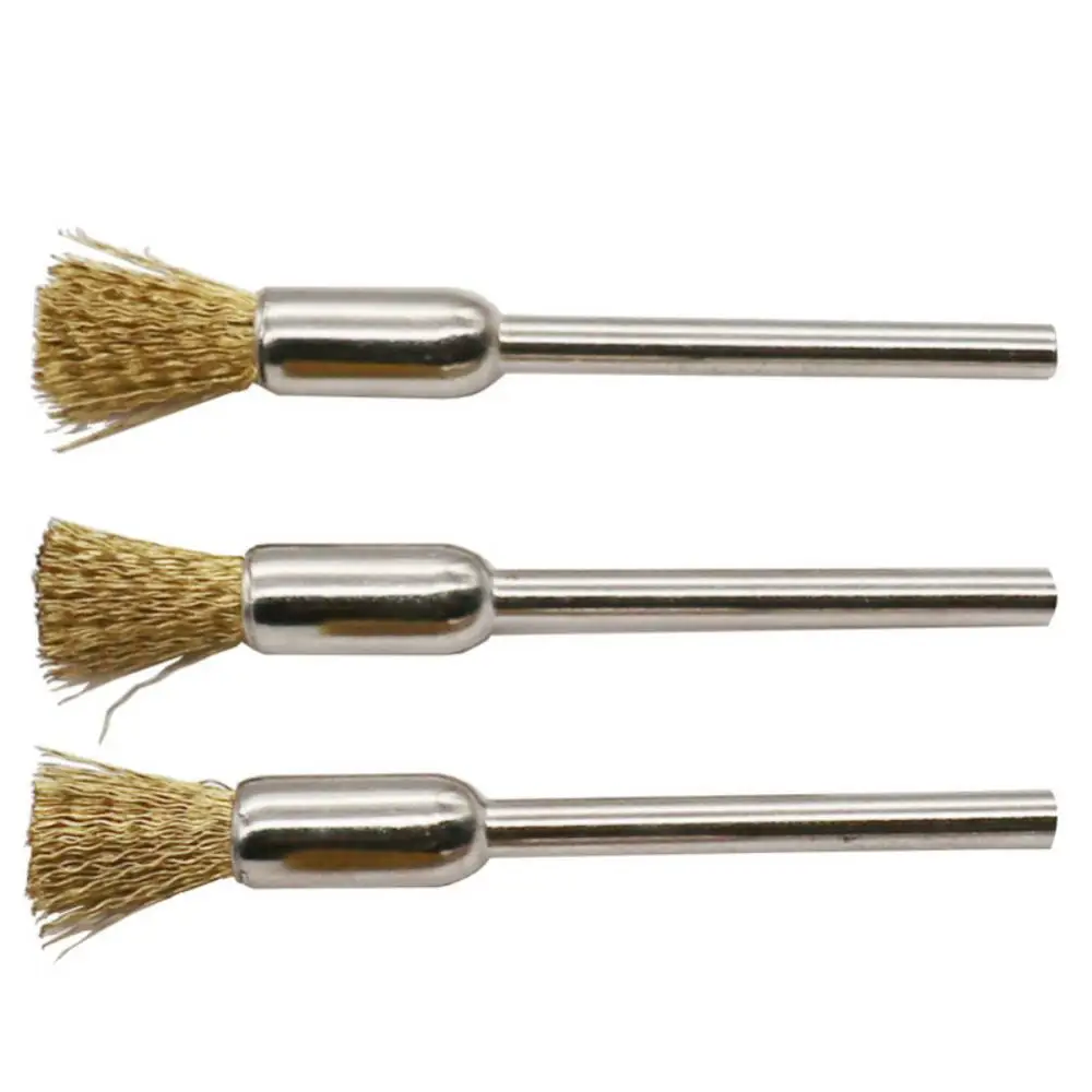 Brass Brush Steel Wire Wheels Brushes Drill Rotary Tools Polishing For Drill Grinding Rotary Tools Metal Rust Removal Brush Set